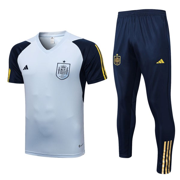 Trainingshirt Spanien Komplett Set 2022-23 Blau